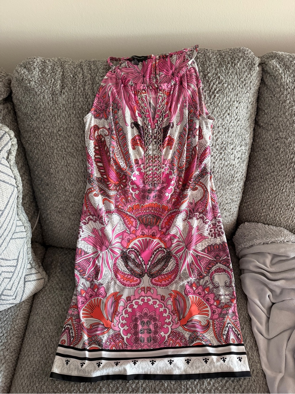 INC International Concepts Pink Paisley dress